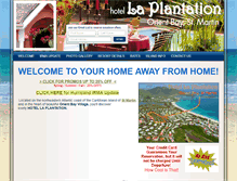 Tablet Screenshot of laplantationhotel.com